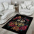 Sugar Skull Couple Valentine Area Rug Roses Romantic Love