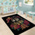 Sugar Skull Couple Valentine Area Rug Roses Romantic Love