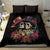 Sugar Skull Couple Valentine Bedding Set Roses Romantic Love