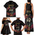 Personalised Sugar Skull Couple Valentine Family Matching Tank Maxi Dress and Hawaiian Shirt Roses Romantic Love