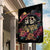 Sugar Skull Couple Valentine Garden Flag Roses Romantic Love