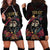 Personalised Sugar Skull Couple Valentine Hoodie Dress Roses Romantic Love