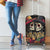 Sugar Skull Couple Valentine Luggage Cover Roses Romantic Love