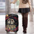 Sugar Skull Couple Valentine Luggage Cover Roses Romantic Love