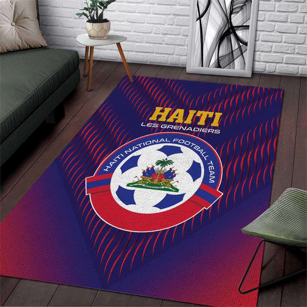 Haiti Football Area Rug Come On Les Grenadiers