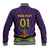 Custom Haiti Football Baseball Jacket Come On Les Grenadiers