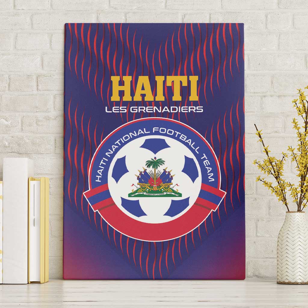 Haiti Football Canvas Wall Art Come On Les Grenadiers