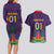 Custom Haiti Football Couples Matching Long Sleeve Bodycon Dress and Hawaiian Shirt Come On Les Grenadiers