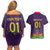 Custom Haiti Football Couples Matching Off Shoulder Short Dress and Hawaiian Shirt Come On Les Grenadiers