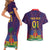 Custom Haiti Football Couples Matching Short Sleeve Bodycon Dress and Hawaiian Shirt Come On Les Grenadiers