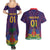 Custom Haiti Football Couples Matching Summer Maxi Dress and Hawaiian Shirt Come On Les Grenadiers