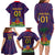 Custom Haiti Football Family Matching Long Sleeve Bodycon Dress and Hawaiian Shirt Come On Les Grenadiers