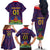 Custom Haiti Football Family Matching Off The Shoulder Long Sleeve Dress and Hawaiian Shirt Come On Les Grenadiers