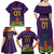 Custom Haiti Football Family Matching Off Shoulder Maxi Dress and Hawaiian Shirt Come On Les Grenadiers