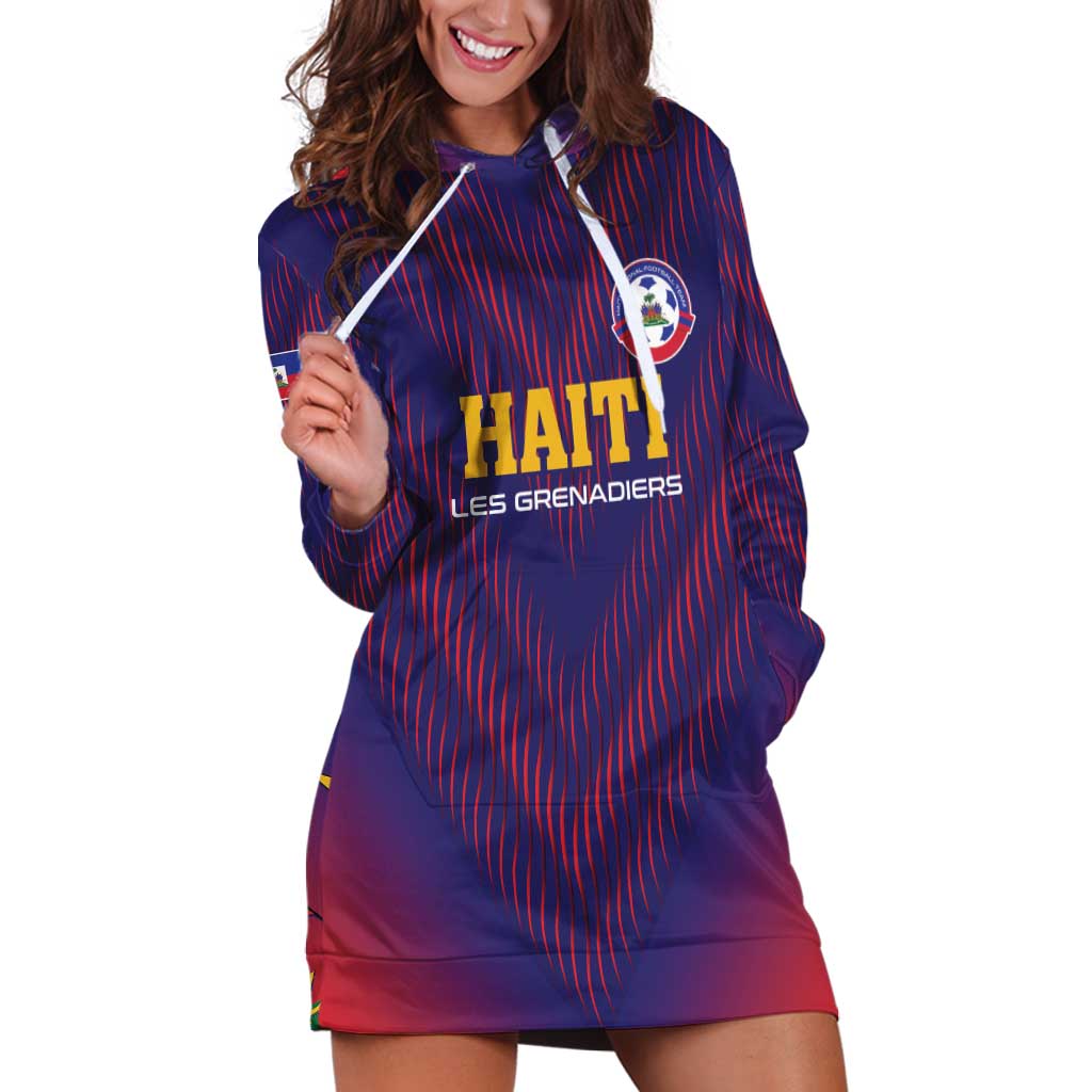 Custom Haiti Football Hoodie Dress Come On Les Grenadiers