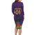 Custom Haiti Football Long Sleeve Bodycon Dress Come On Les Grenadiers