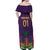 Custom Haiti Football Off Shoulder Maxi Dress Come On Les Grenadiers