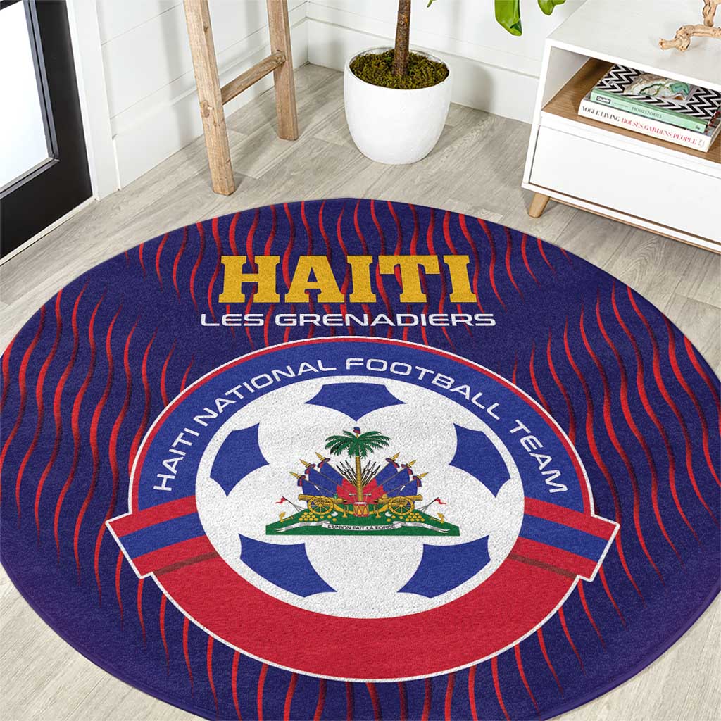 Haiti Football Round Carpet Come On Les Grenadiers