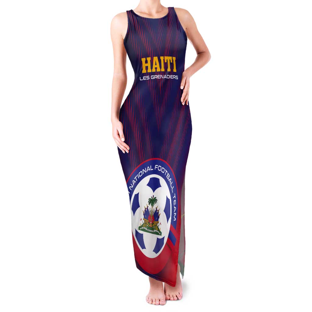 Custom Haiti Football Tank Maxi Dress Come On Les Grenadiers