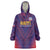 Custom Haiti Football Wearable Blanket Hoodie Come On Les Grenadiers