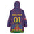 Custom Haiti Football Wearable Blanket Hoodie Come On Les Grenadiers