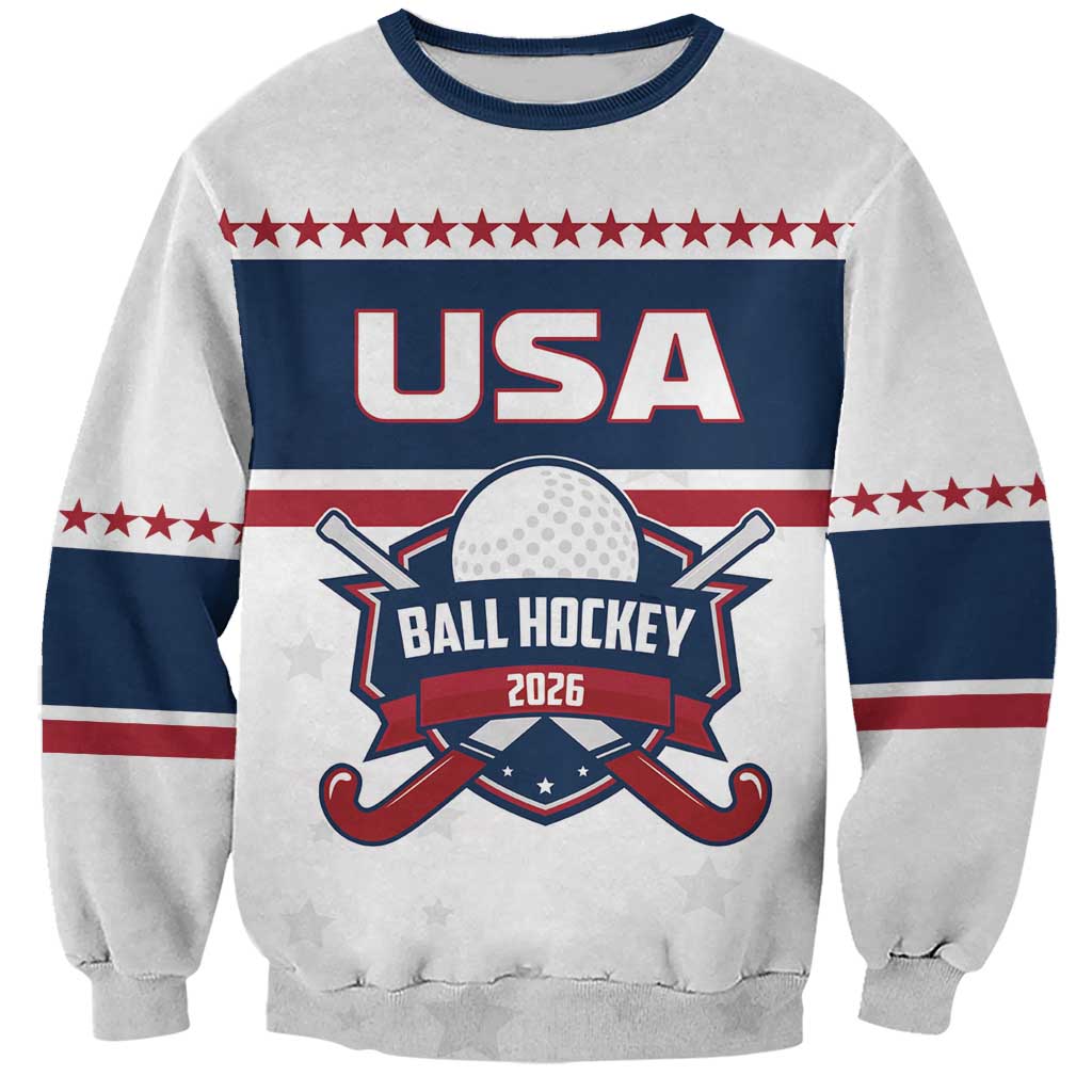 Custom Ball Hockey 2026 USA Sweatshirt US Team Go Champions