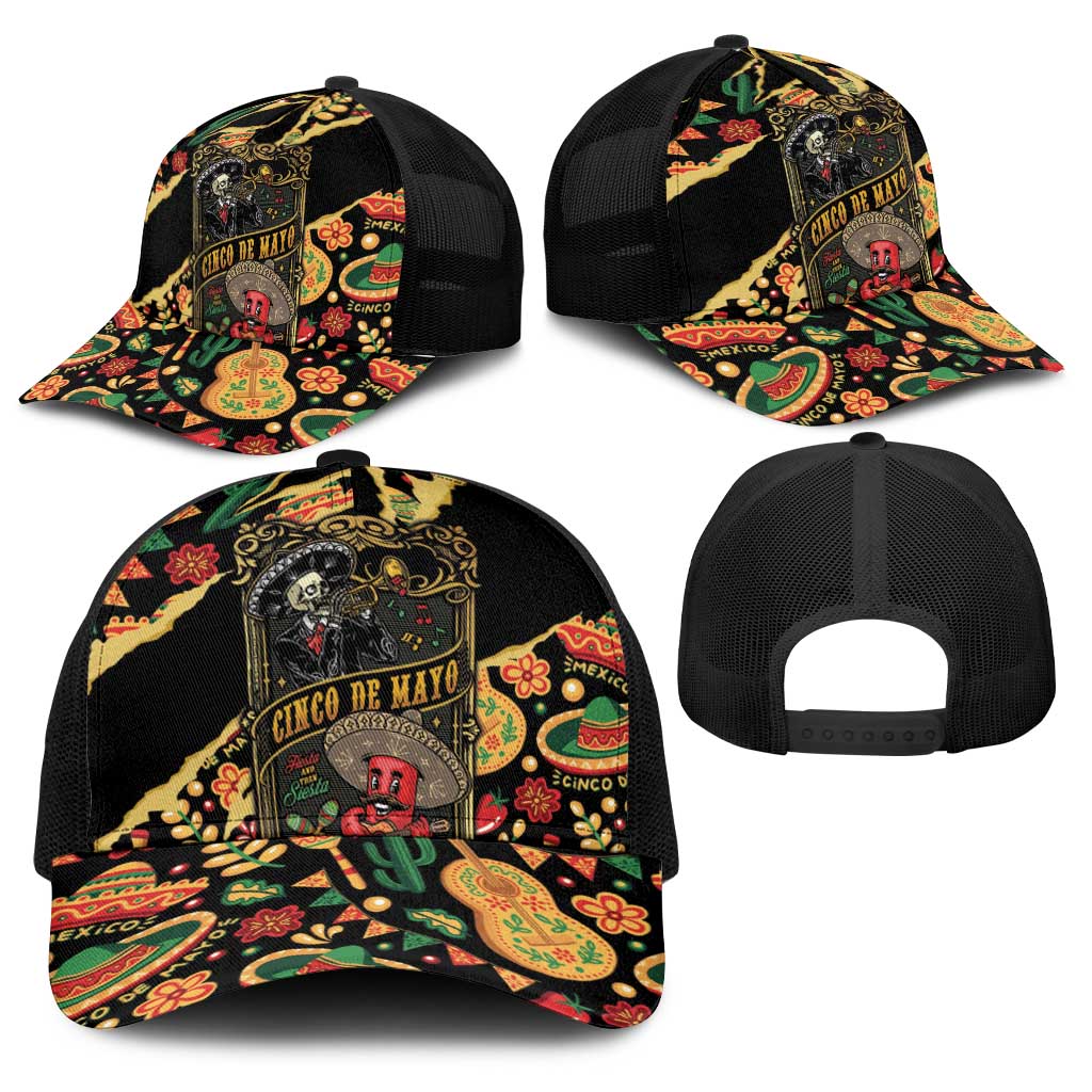 Mexico Cinco de Mayo Baseball Net Cap Fiesta and then Siesta