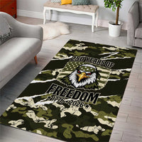 USA 250th Anniversary Area Rug Eagle Camouflage Zipper Stylized