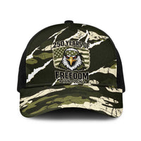 USA 250th Anniversary Baseball Net Cap Eagle Camouflage Zipper Stylized