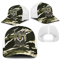 USA 250th Anniversary Baseball Net Cap Eagle Camouflage Zipper Stylized
