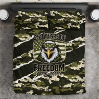 USA 250th Anniversary Bedding Set Eagle Camouflage Zipper Stylized