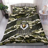 USA 250th Anniversary Bedding Set Eagle Camouflage Zipper Stylized