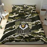 USA 250th Anniversary Bedding Set Eagle Camouflage Zipper Stylized