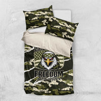 USA 250th Anniversary Bedding Set Eagle Camouflage Zipper Stylized