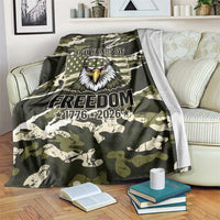 USA 250th Anniversary Blanket Eagle Camouflage Zipper Stylized