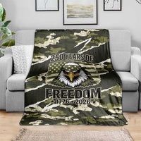 USA 250th Anniversary Blanket Eagle Camouflage Zipper Stylized