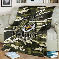 USA 250th Anniversary Blanket Eagle Camouflage Zipper Stylized