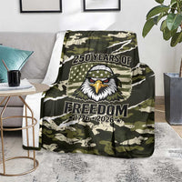 USA 250th Anniversary Blanket Eagle Camouflage Zipper Stylized