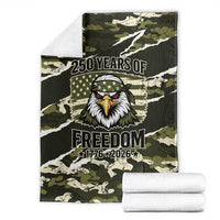 USA 250th Anniversary Blanket Eagle Camouflage Zipper Stylized