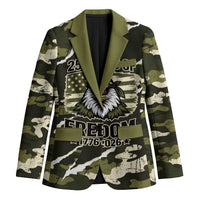 Personalized USA 250th Anniversary Blazer Eagle Camouflage Zipper Stylized