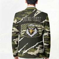 Personalized USA 250th Anniversary Blazer Eagle Camouflage Zipper Stylized