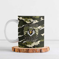 Personalized USA 250th Anniversary Ceramic Mug Eagle Camouflage Zipper Stylized