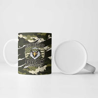 Personalized USA 250th Anniversary Ceramic Mug Eagle Camouflage Zipper Stylized