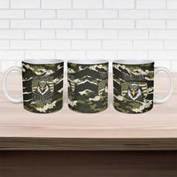 Personalized USA 250th Anniversary Ceramic Mug Eagle Camouflage Zipper Stylized