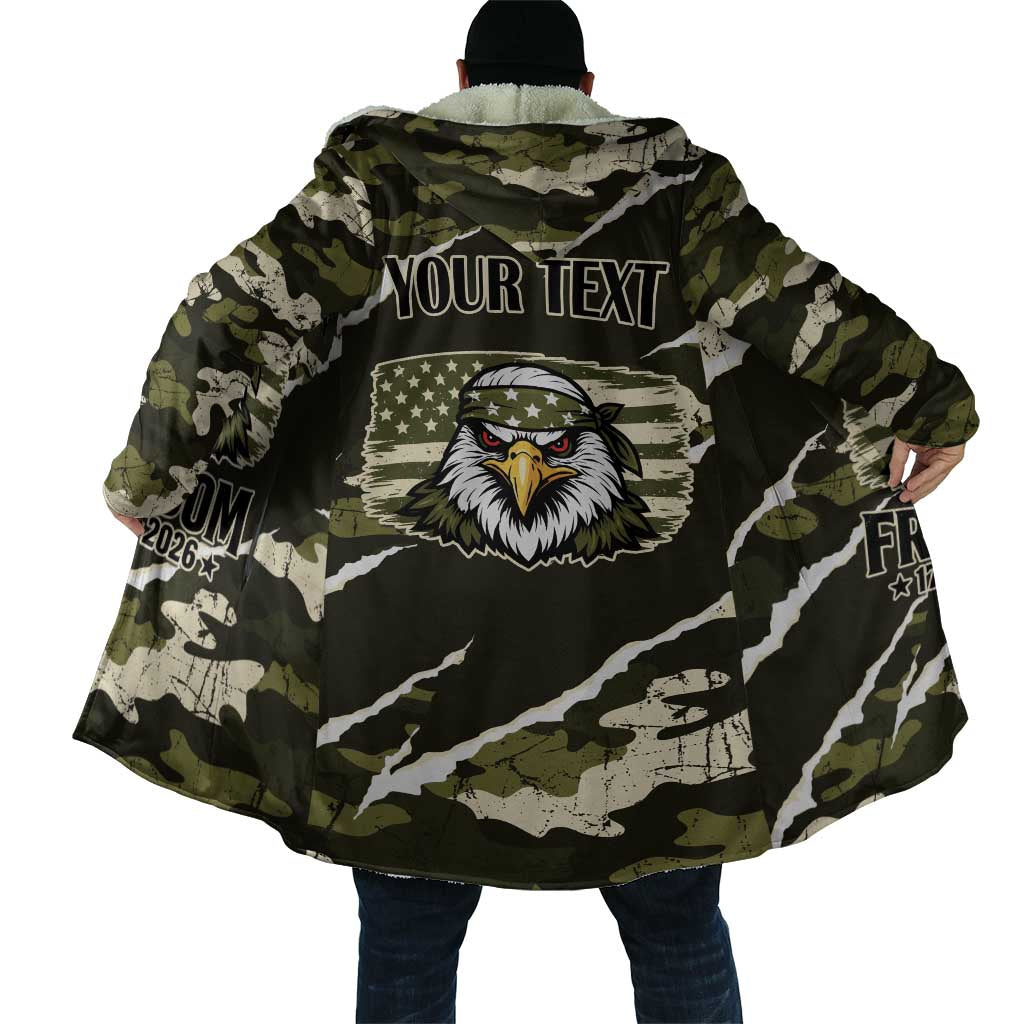 Personalized USA 250th Anniversary Cloak Eagle Camouflage Zipper Stylized
