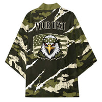 Personalized USA 250th Anniversary Kimono Eagle Camouflage Zipper Stylized