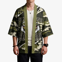 Personalized USA 250th Anniversary Kimono Eagle Camouflage Zipper Stylized