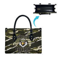 USA 250th Anniversary Leather Bag Eagle Camouflage Zipper Stylized