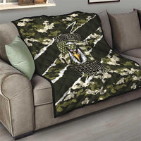 USA 250th Anniversary Quilt Eagle Camouflage Zipper Stylized