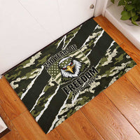 USA 250th Anniversary Rubber Doormat Eagle Camouflage Zipper Stylized